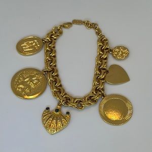 JBK gold plate charm bracelet